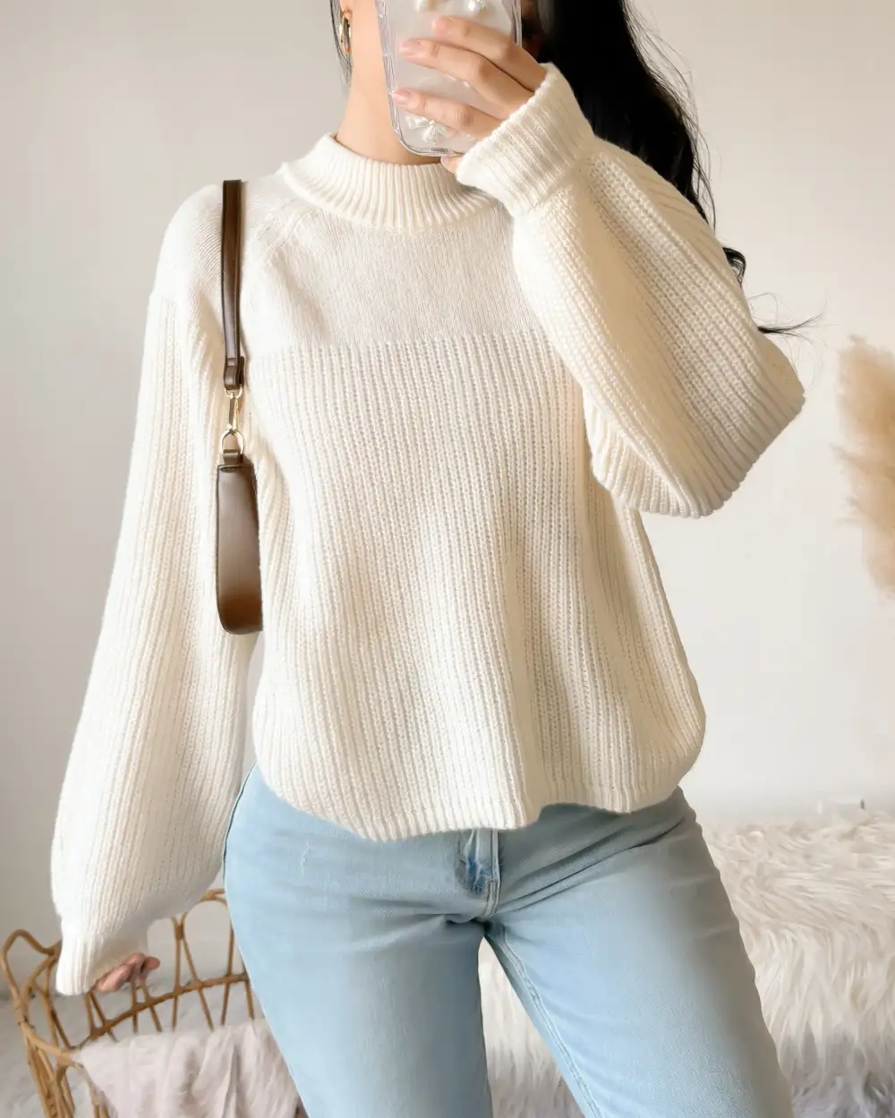 WILLOW KNIT SWEATER (BLACK)