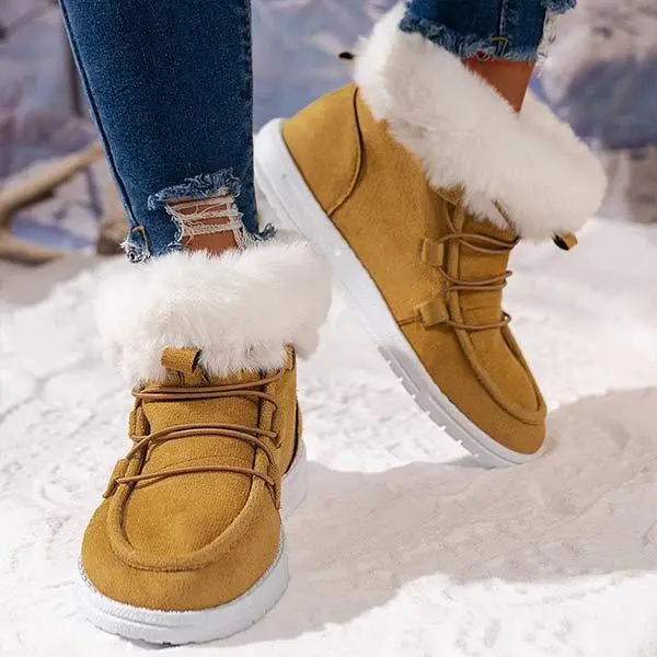 Women's Furry Casual Cotton Shoes 13860735C