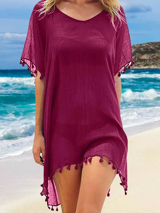 Plain Casual Coverup
