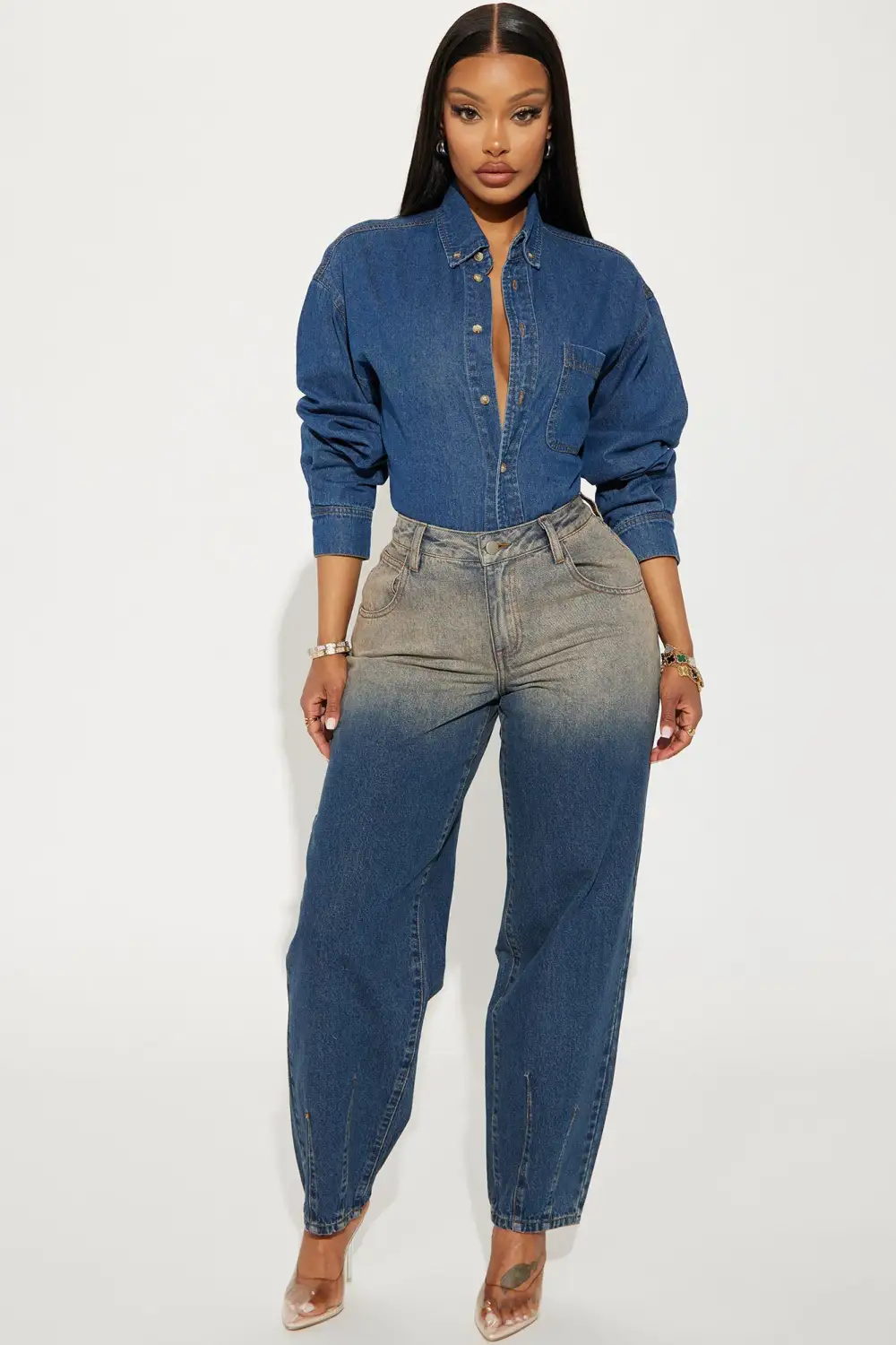 Wild West Denim Shirt - Medium Wash