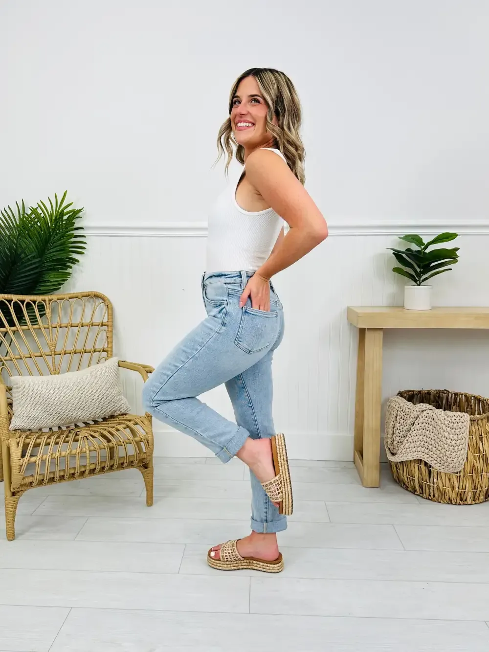 Mom Life MOCO Exclusive Design Mom Jeans With Tummy Control