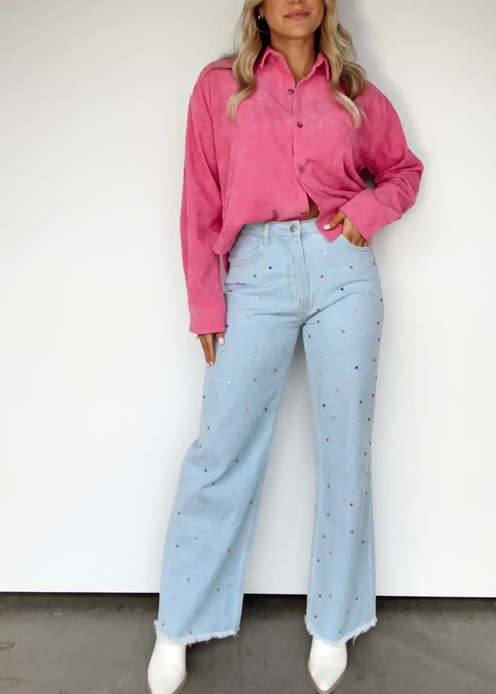 Playlist Rhinestone Denim