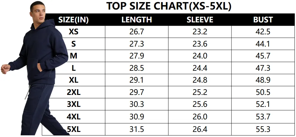 Men's Solid Color Two-Piece Tracksuit Set