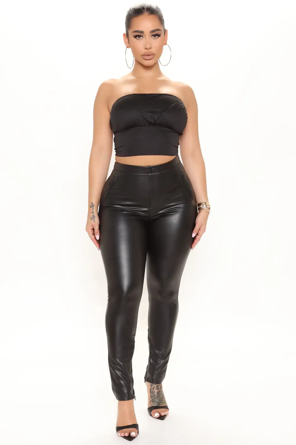 Sweet But Don't Play Double Lined Top - Black