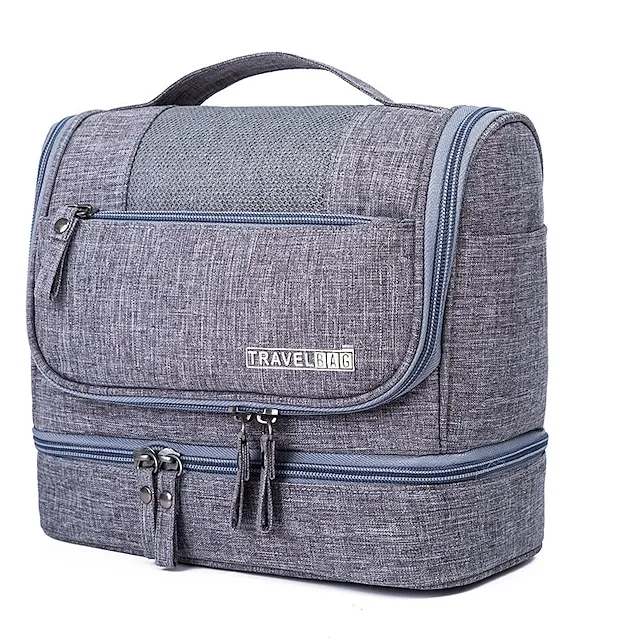 Makeup Bag Women Bags Men Large Waterproof Nylon Travel Cosmetic Bag Organizer Case Necessary Dry And Wet Separation Bag Wash