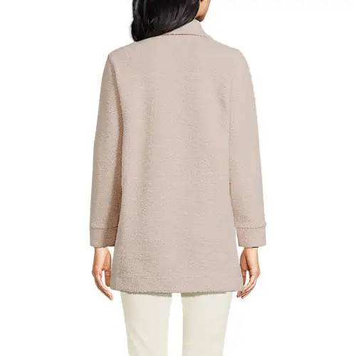 Women's Petite Boucle Fleece Coat