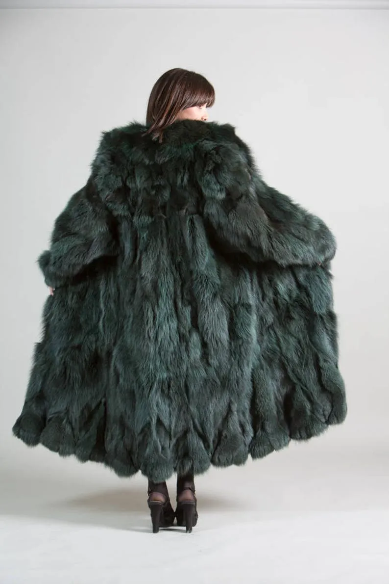 Green Fox Fur Coat