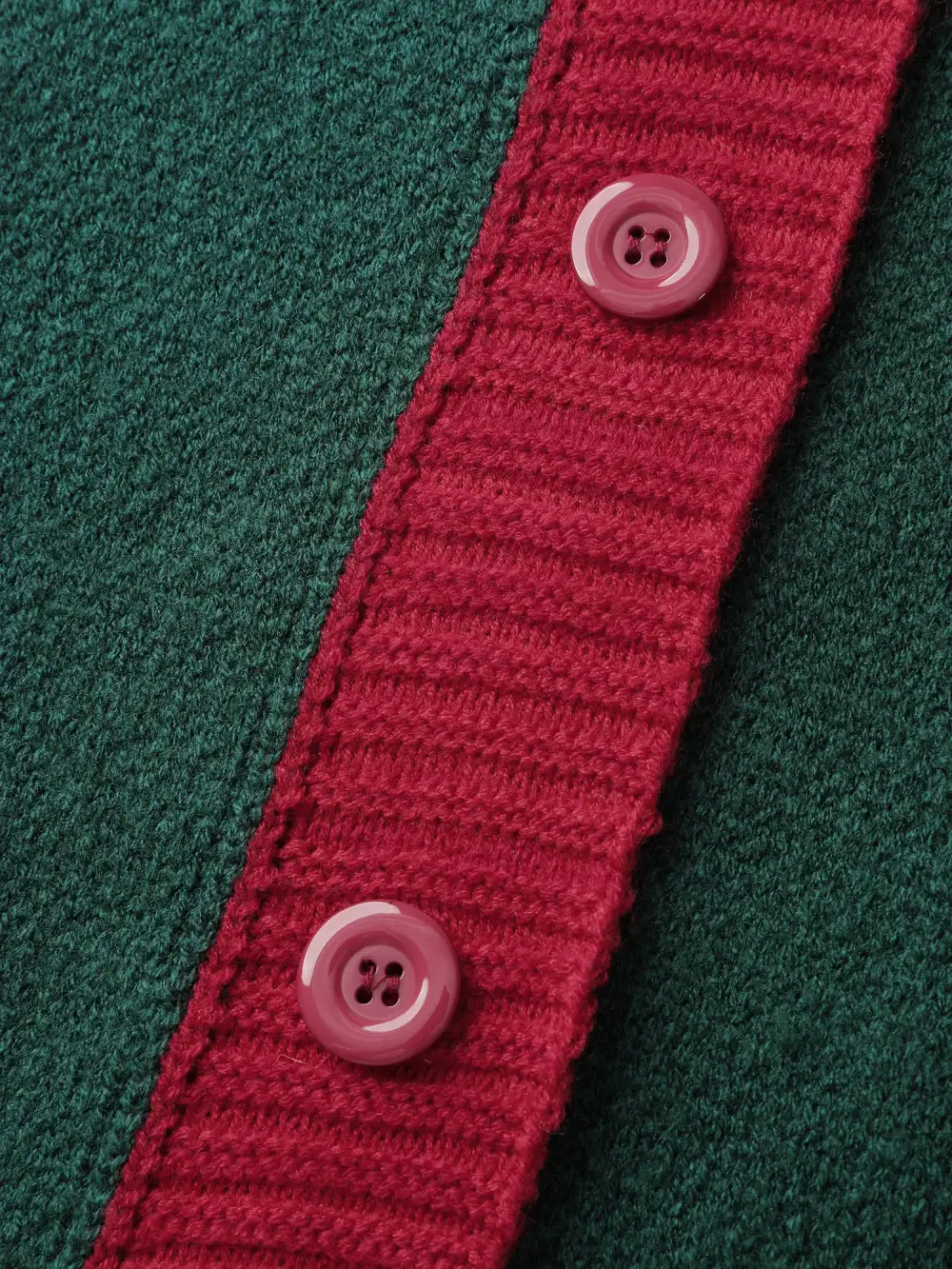 3D Snowman Jacquard Placket Knit Cardigan