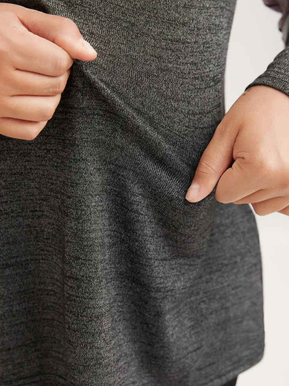 Heather Colorblock Contrast Crew Neck T-shirt