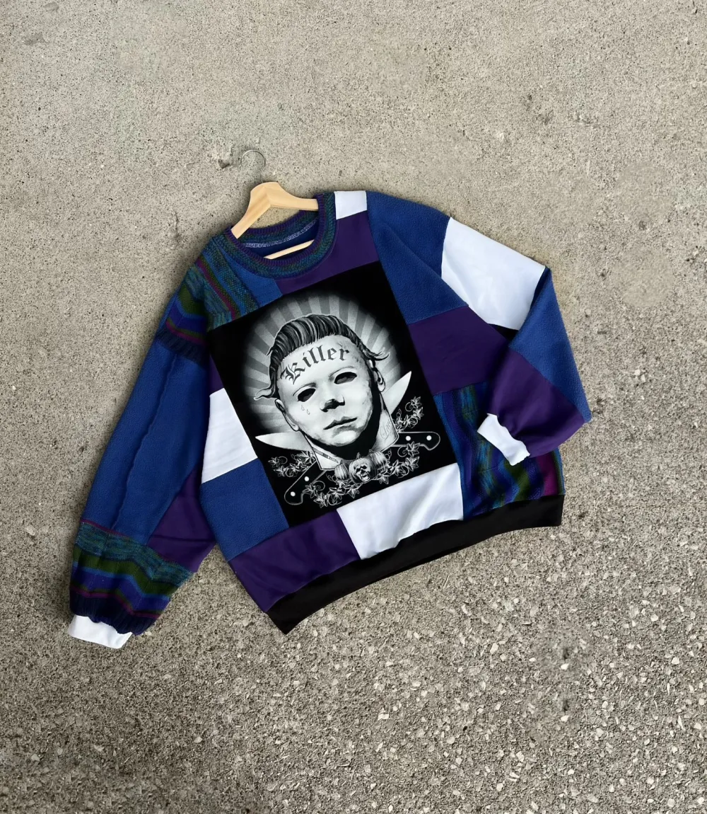 Navy hoodie how perfect and cozy piece for your Halloween day