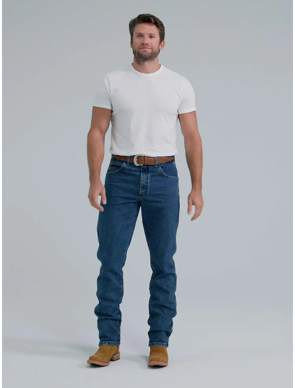 WRANGLER COWBOY CUT RELAXED FIT JEAN IN PREWASHED INDIGO