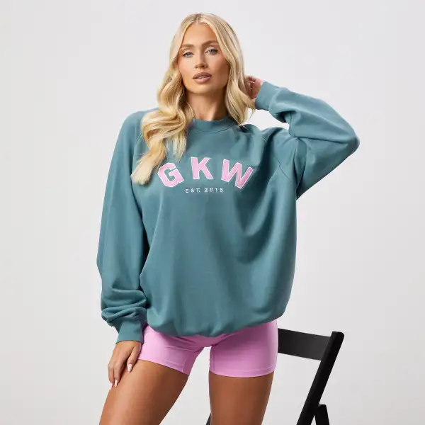 GKW Relaxed Fit Crew - Lake Blue