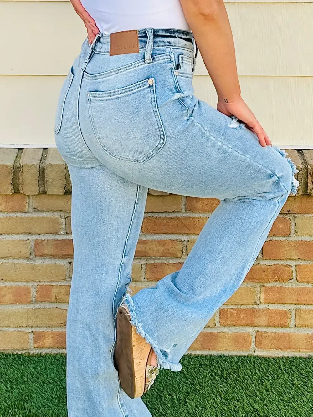 Judy Blue Look Good, Feel Better Flare Jeans