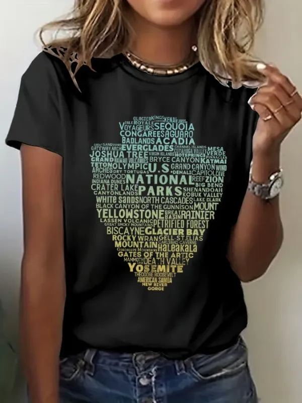 T-Shirt Women Women'S Protect National Parks T-Shirt Art Print