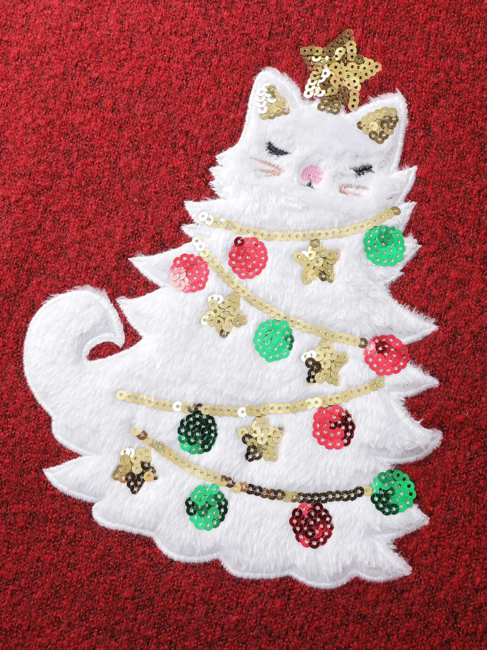 Festive Cat Tree Colorful Pullover