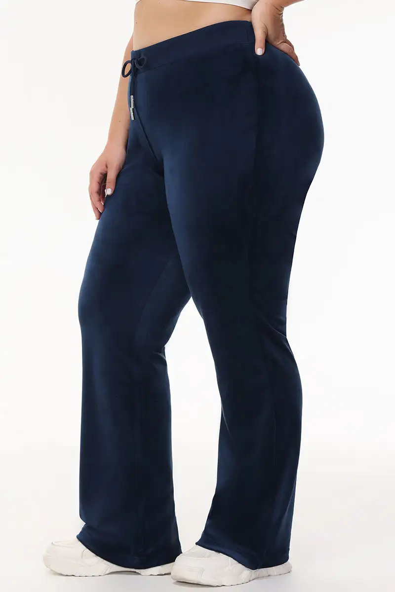 Bridesmaid Big Bling Velour Track Pants