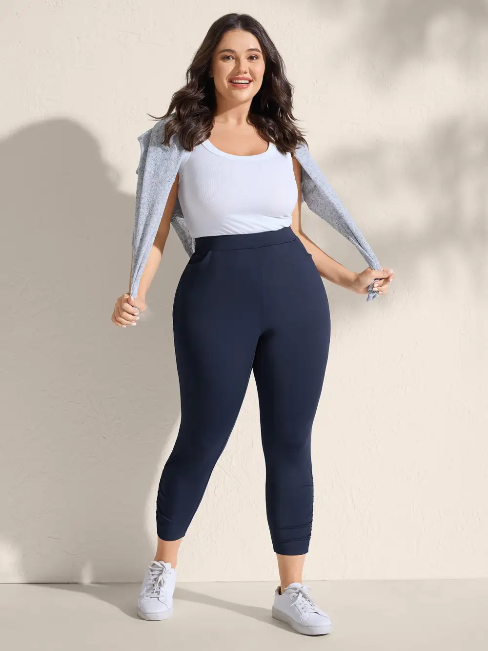 Super Stretchy Skinny-Fit Cuffed Pants