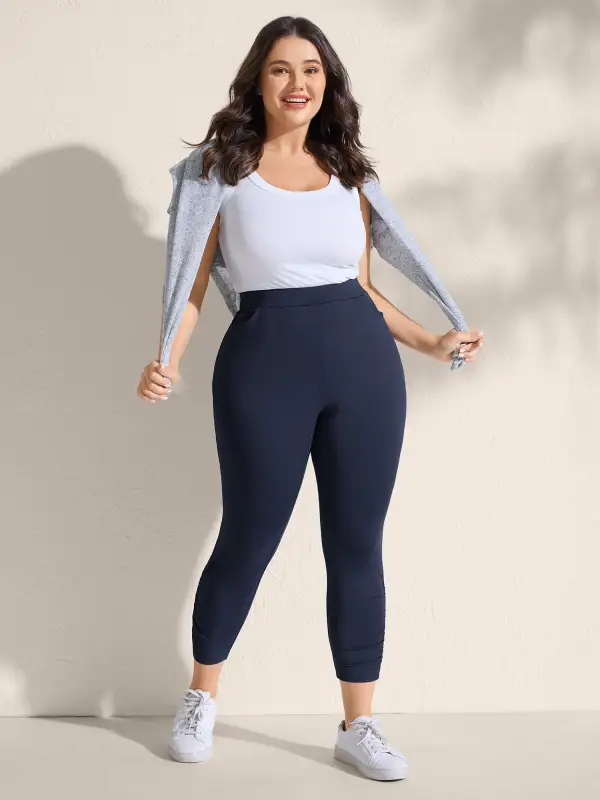 Super Stretchy Skinny-Fit Cuffed Pants