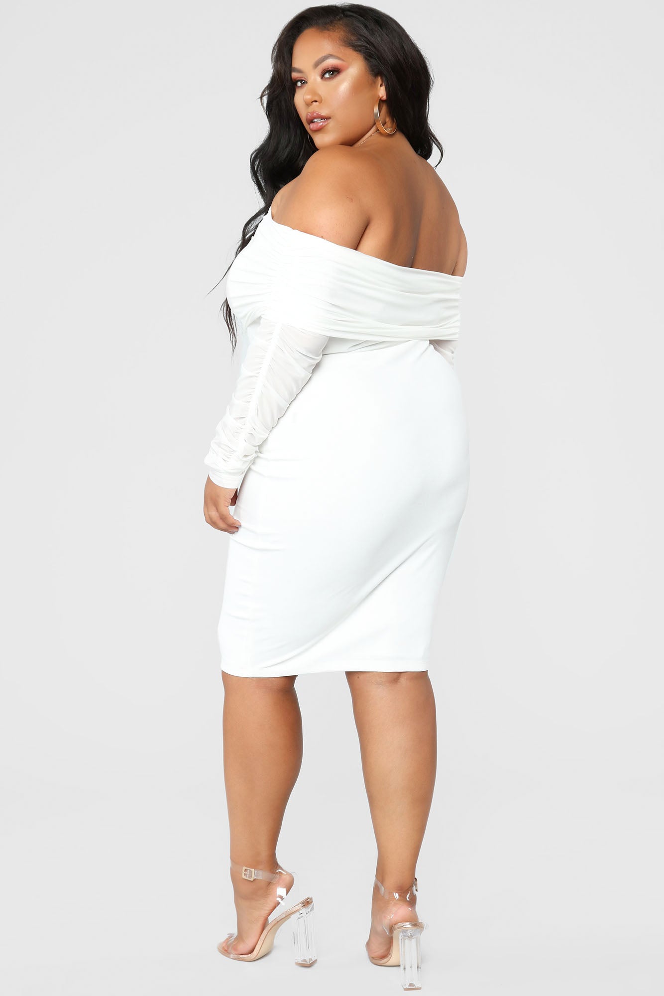 Take Me On A Dinner Date Dress - Off White
