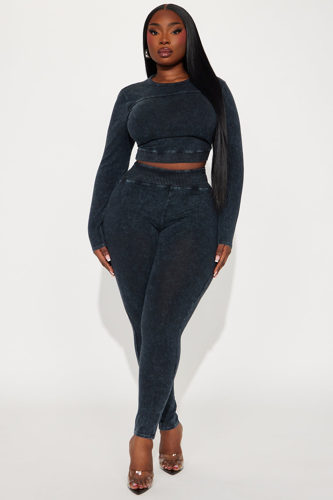 Always Invited Legging Set  - Navy