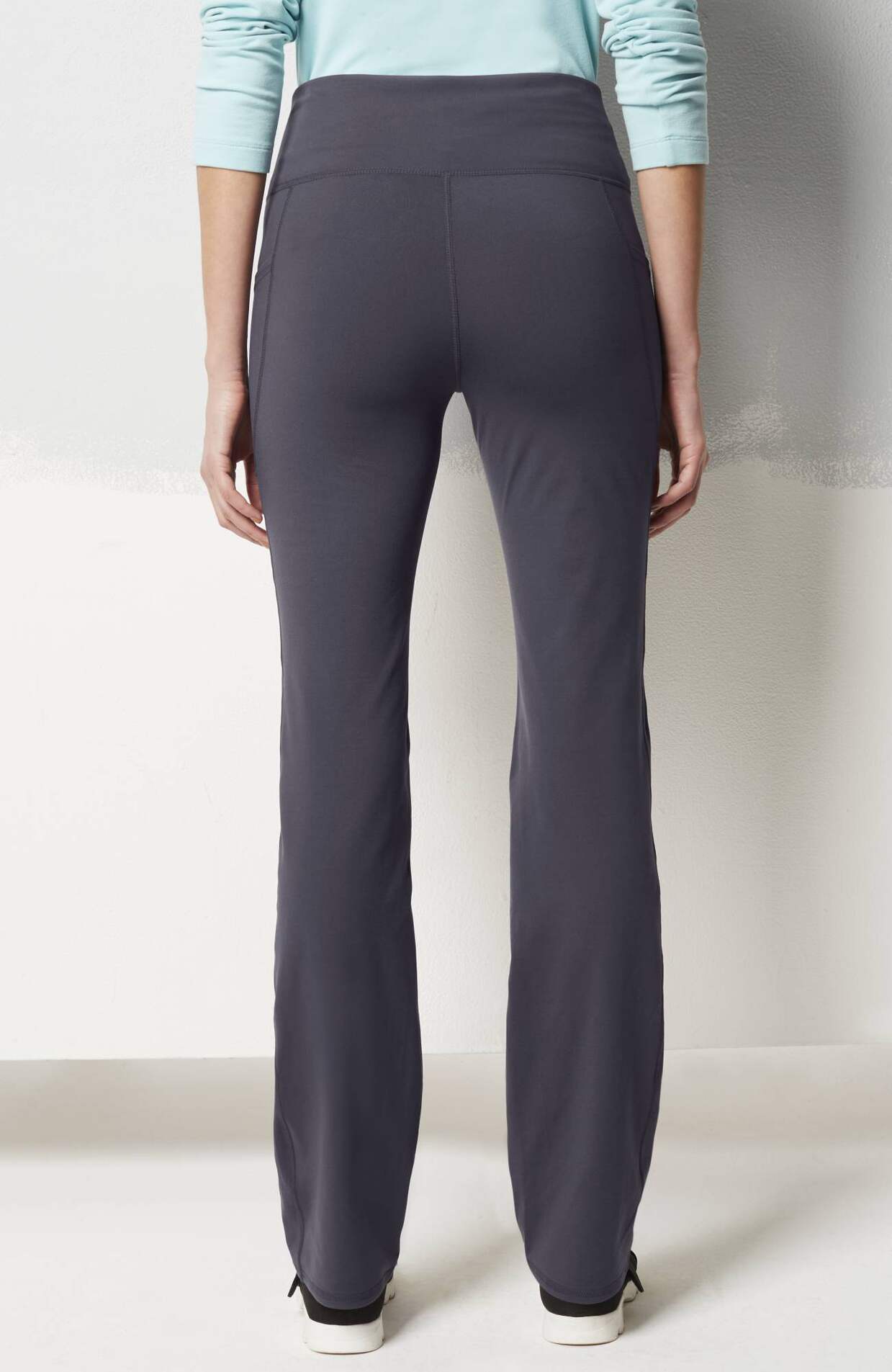 fit performance high-rise boot-cut pants
