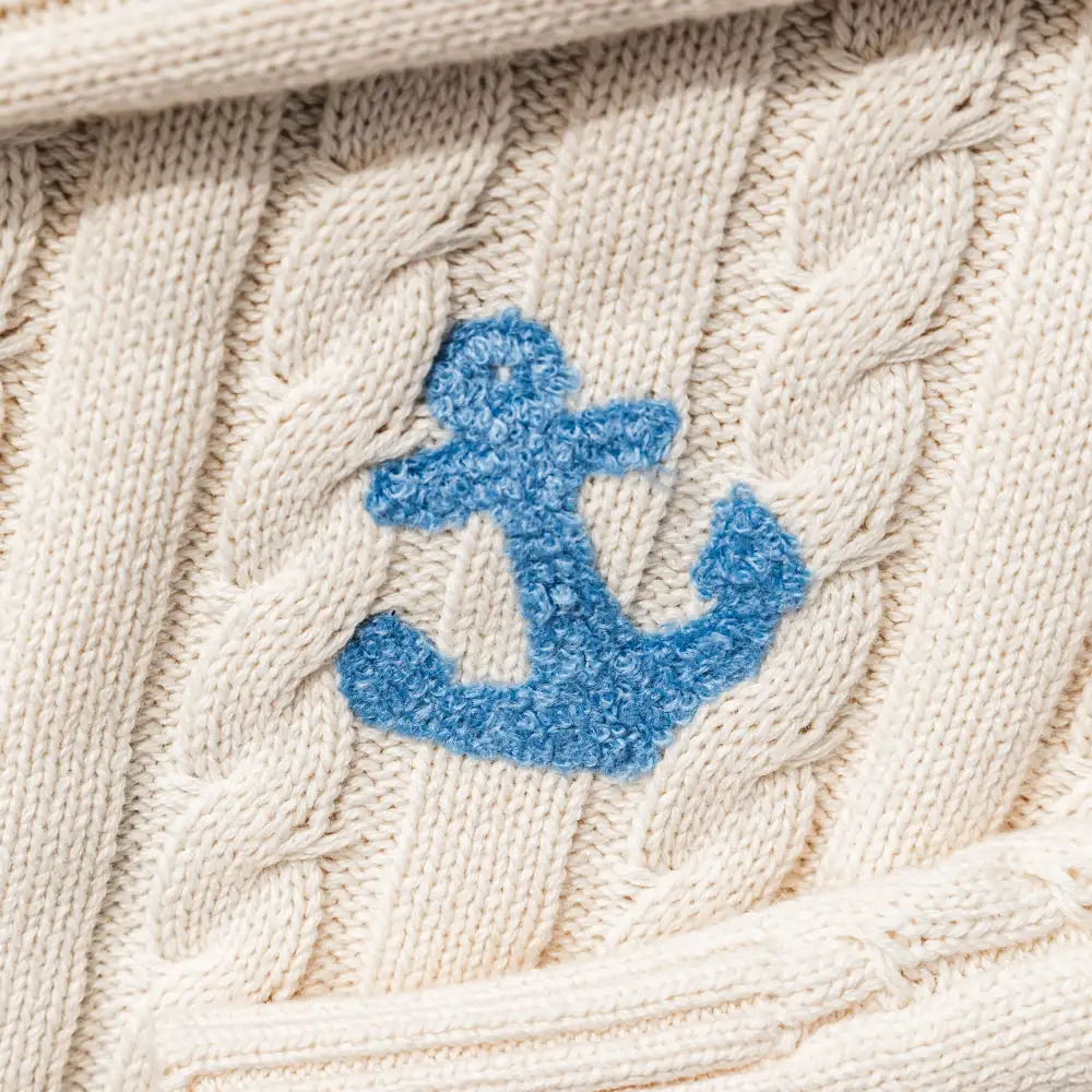 Anchors Aweigh Cable Knit Sweater