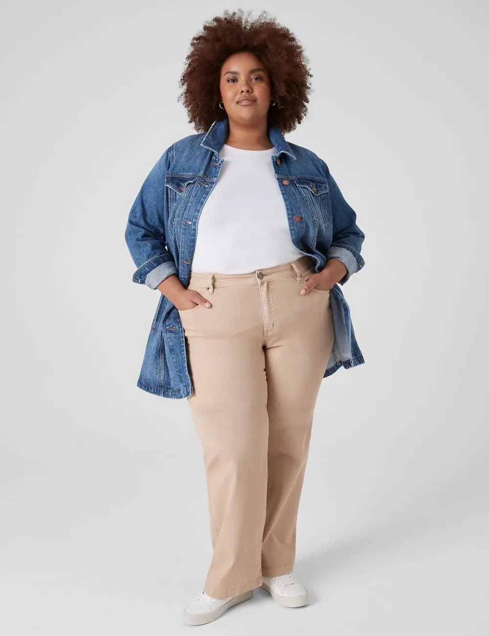 Relaxed Straight Tan Jean