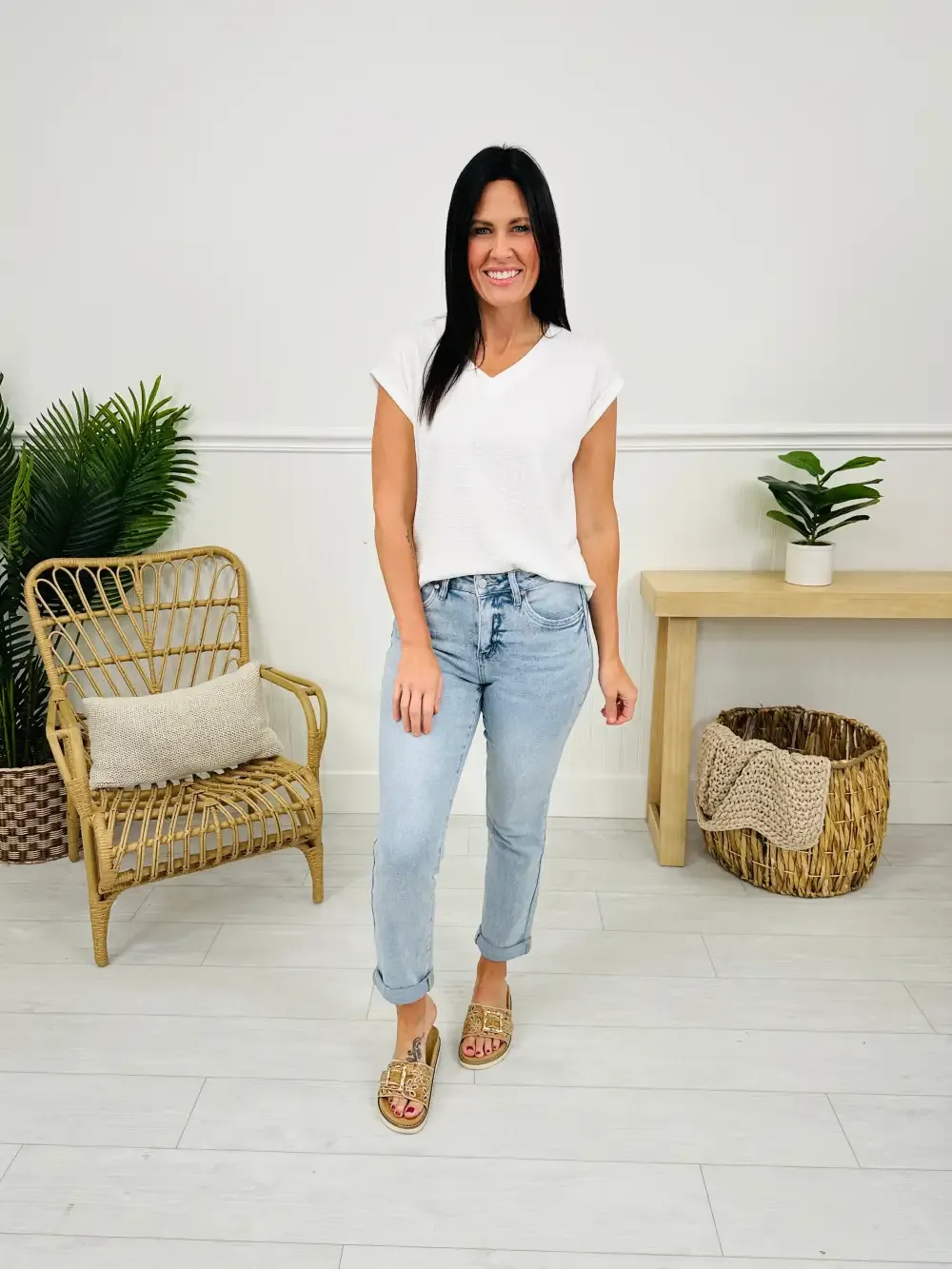 Mom Life MOCO Exclusive Design Mom Jeans With Tummy Control