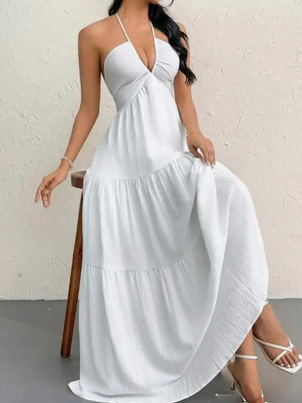Women's Sleeveless A-Line Summer Dress-Casual Beach & Party Wear