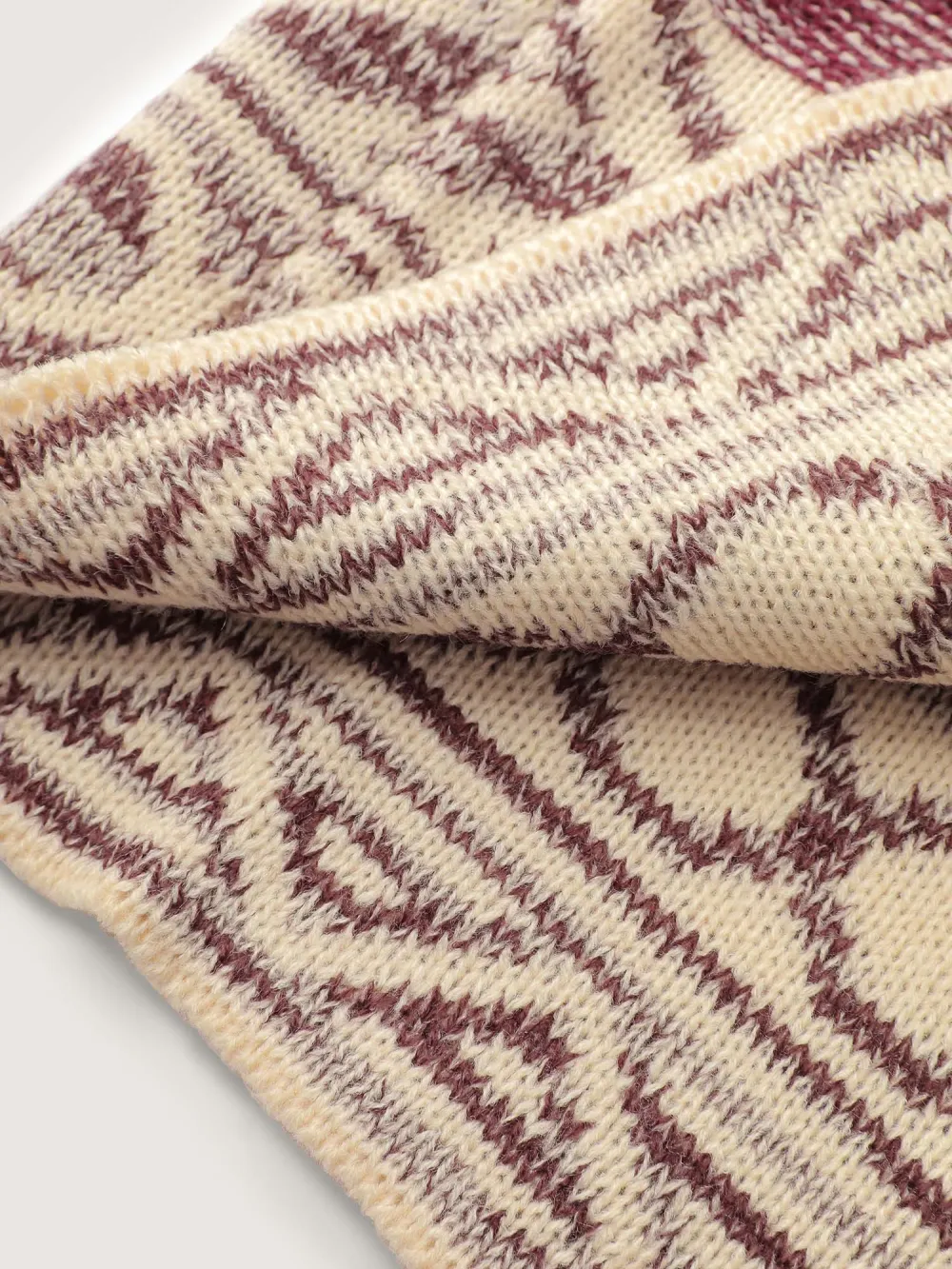 Boho Striped Jacquard Open-Front Knit Cardigan