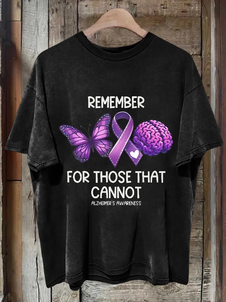 Men'S Remember For Those That Cannot Alzheimer'S Awareness T-Shirt