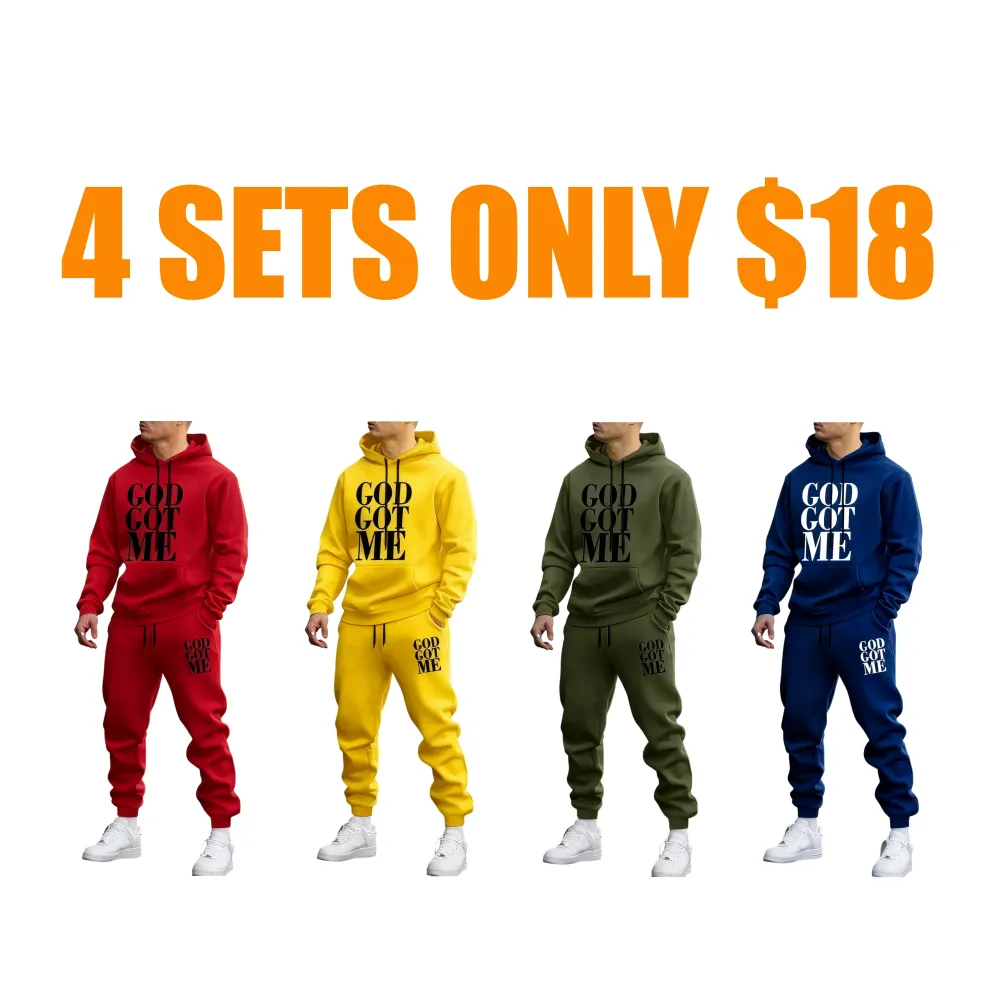Casual Hoodie And Sweatpants Set