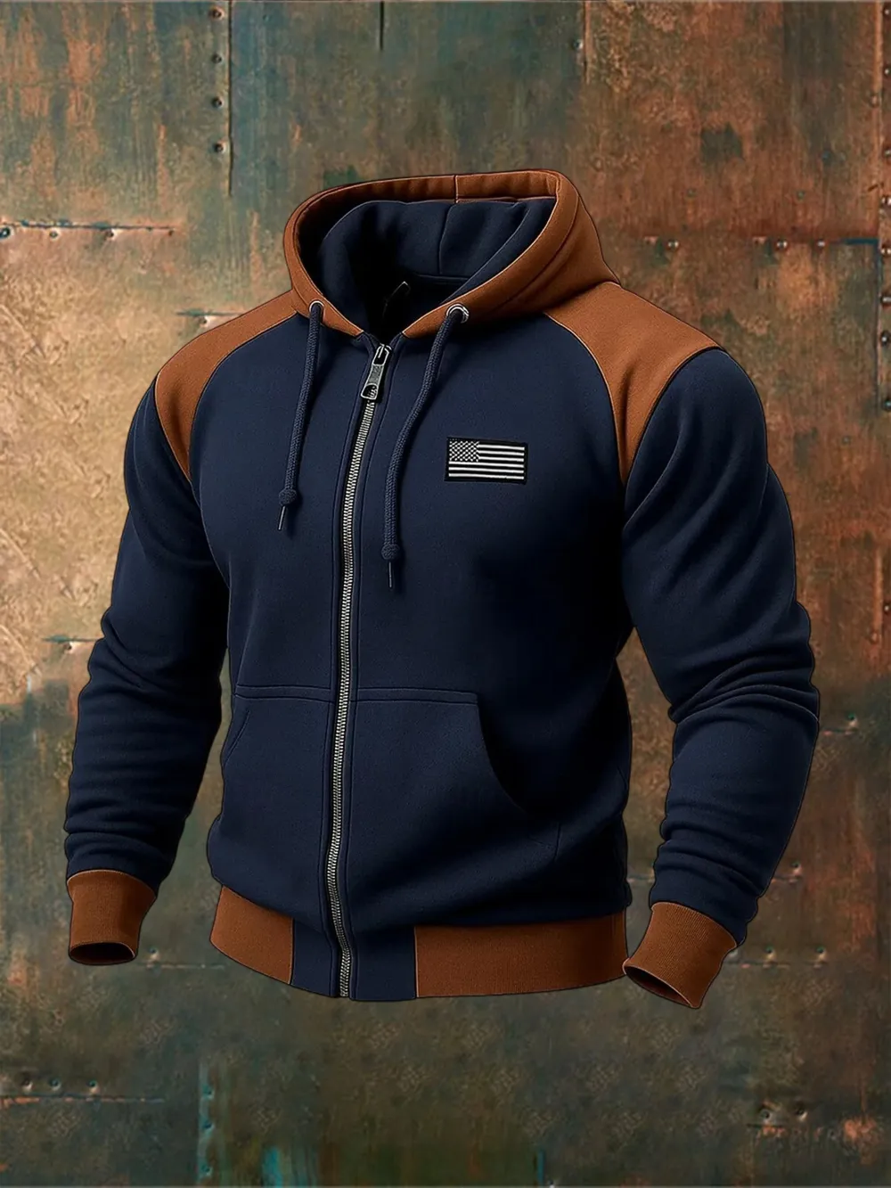 Men's Retro National Flag Print Sweatshirt