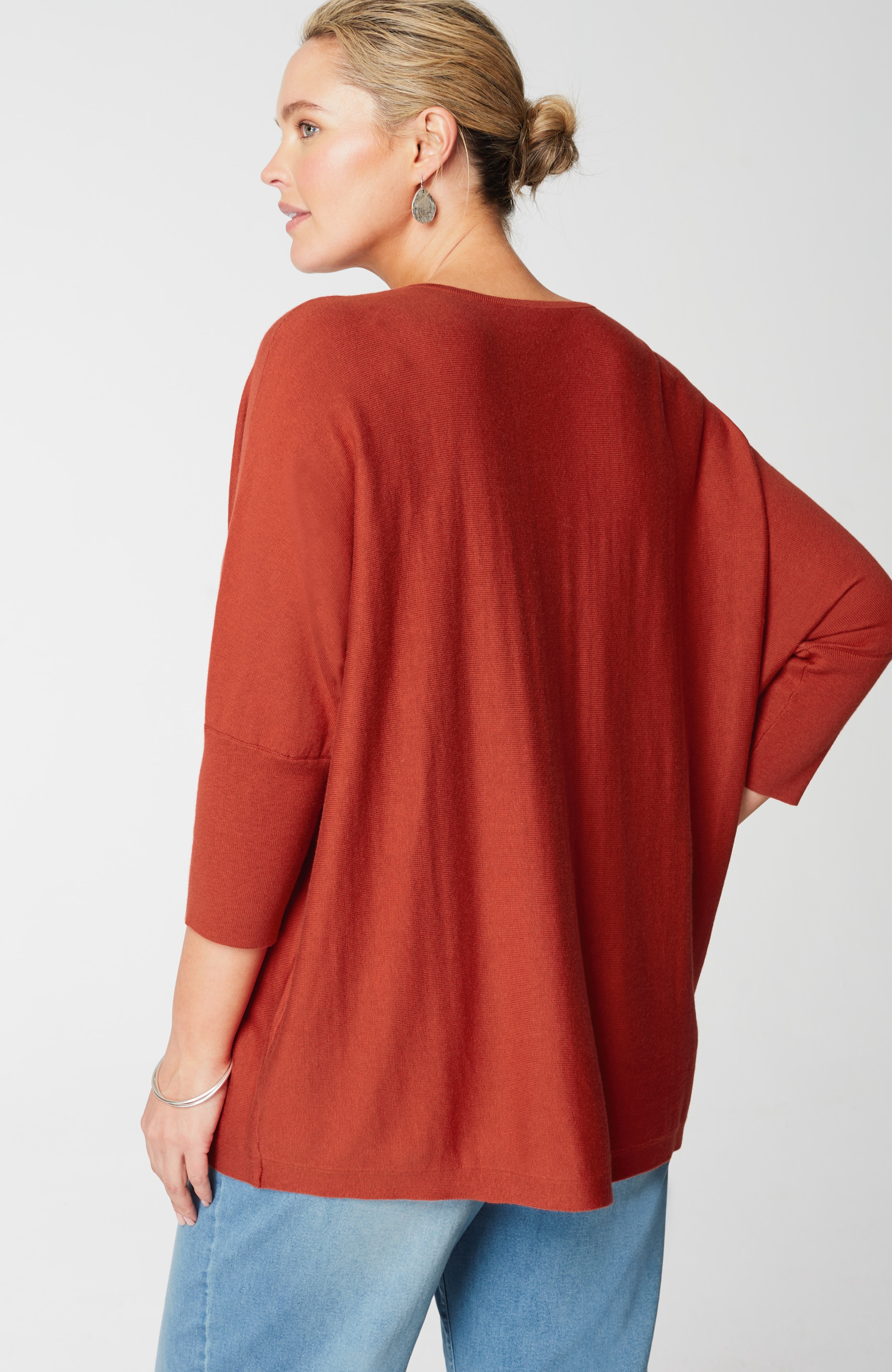 Pure Jill Oversized V-Neck Sweater