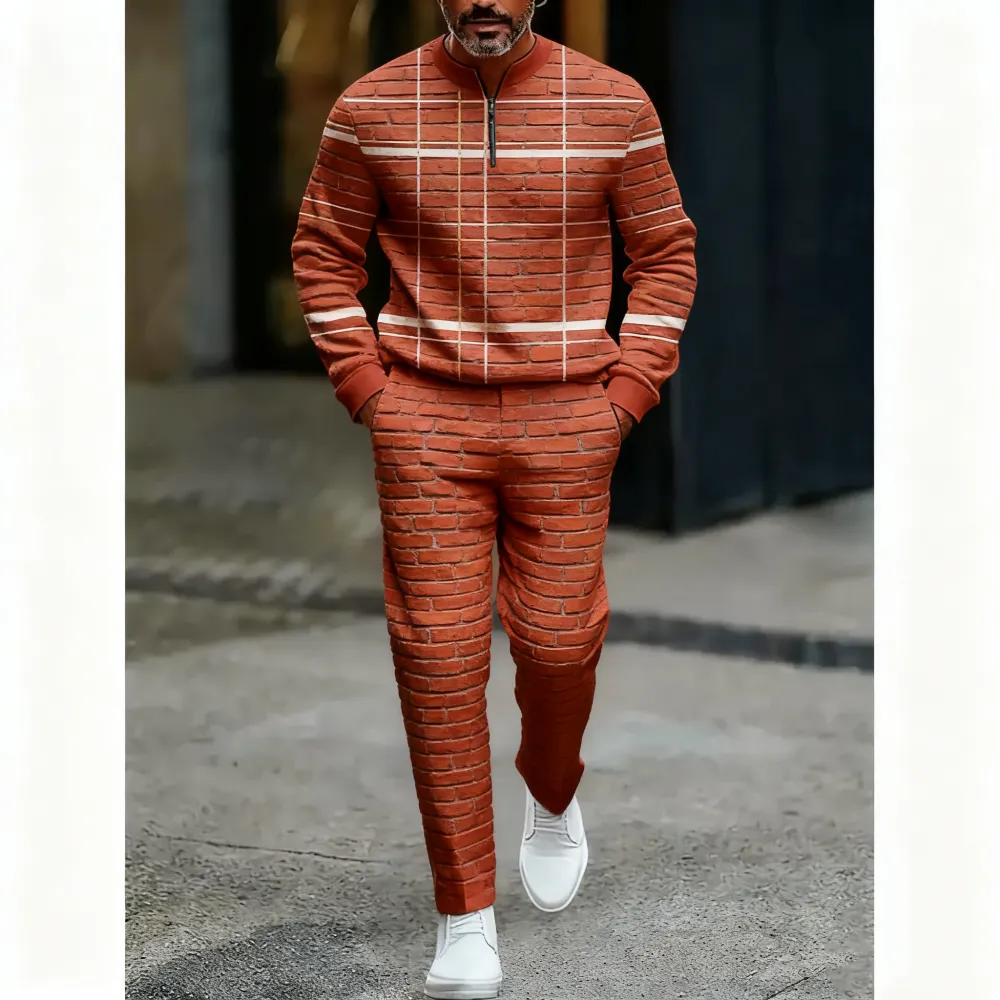 Men's 2-piece lightweight business casual sportswear