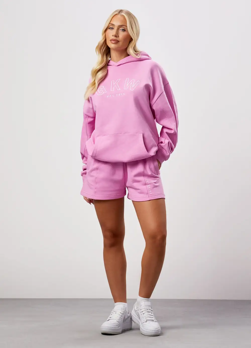 GKW Seam Detail Shorts - Pink Rose