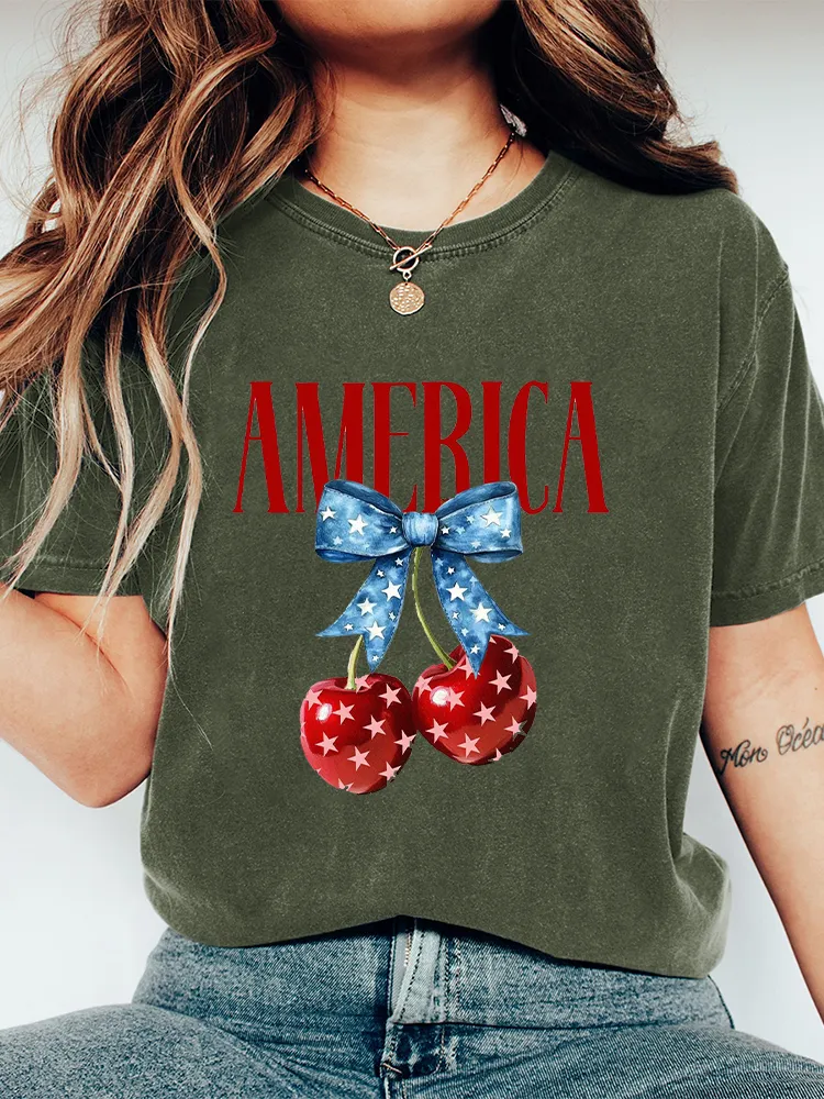 Women'S America Printed T-Shirt