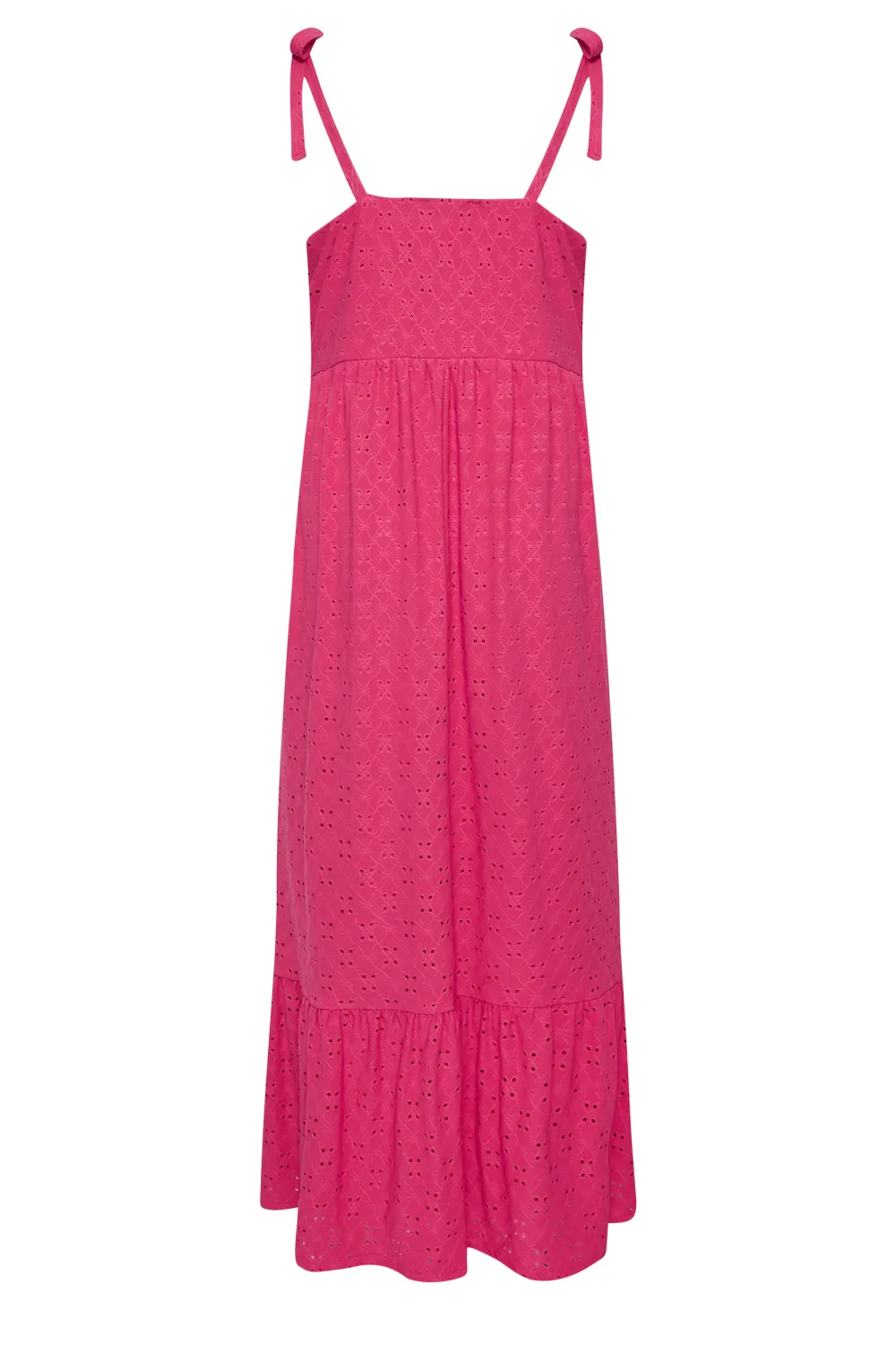YOURS Curve Bright Orange Broderie Anglaise Maxi Dress