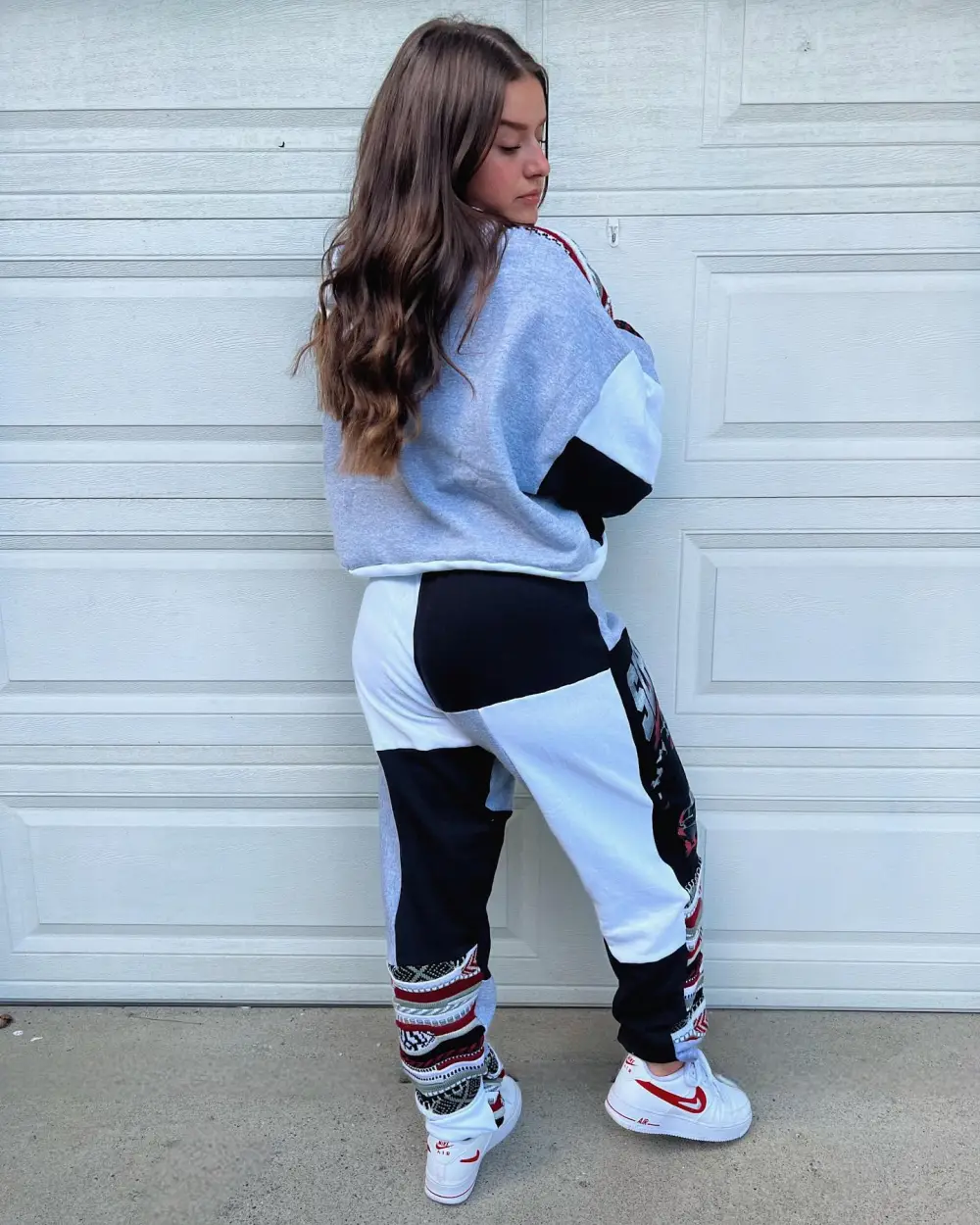 Grey 2 piece set tops and bottoms how perfect and cozy piece for your Halloween day