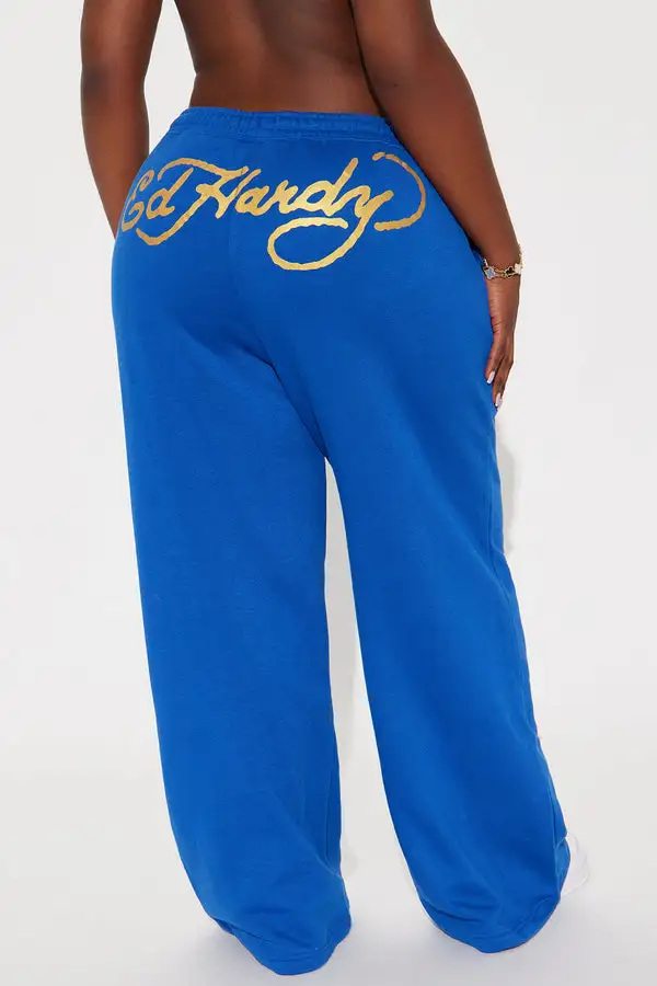 Tiger Lotus Ed Hardy Pant - CobaltBlue