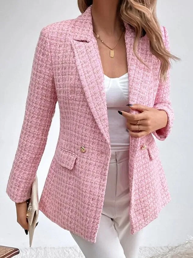 Lapel Collar Casual Loose Blazer