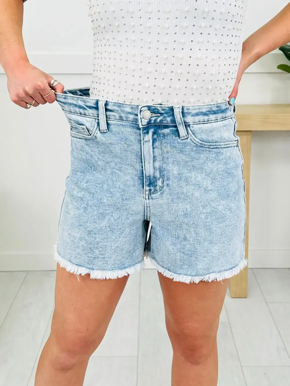 Judy Blue Summer State of Mind Relaxed Fit Shorts