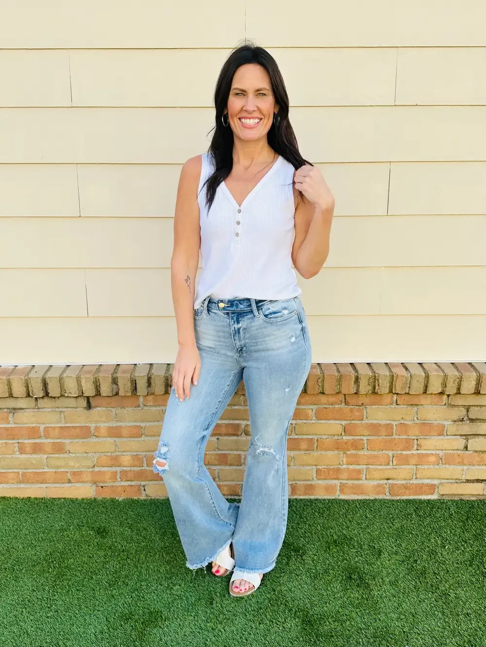 Judy Blue Look Good, Feel Better Flare Jeans