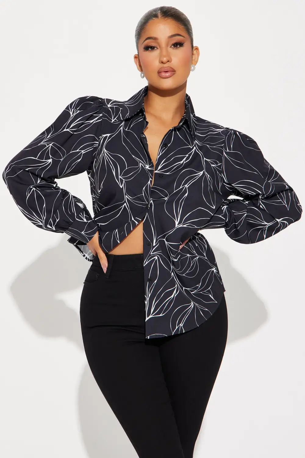 Annie Shirt - Black/White