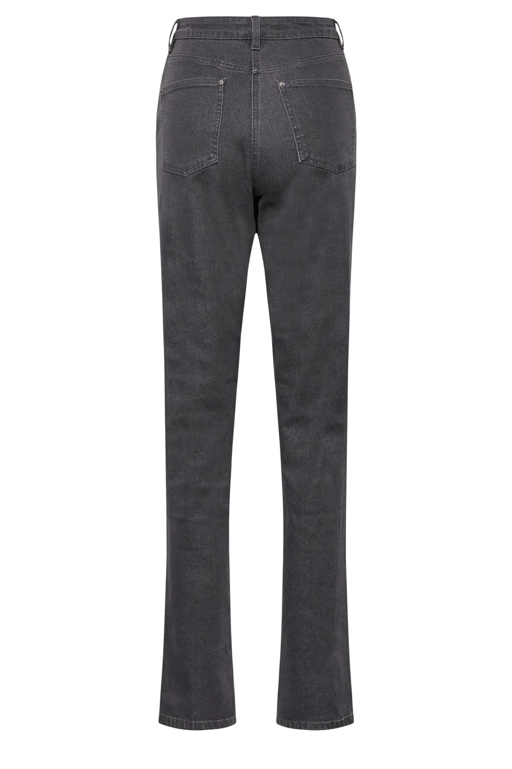 LTS Tall Indigo Blue Washed UNA Stretch Mom Jeans