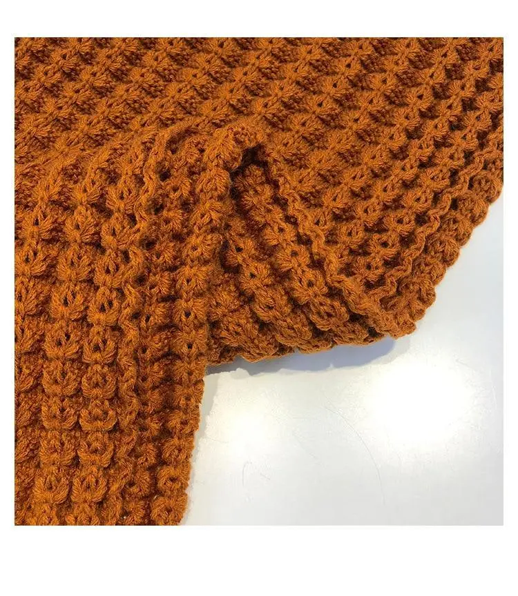 New Winter Knitted Scarf Fashion Women Warm Pashmina  Thickened Wool Scarf