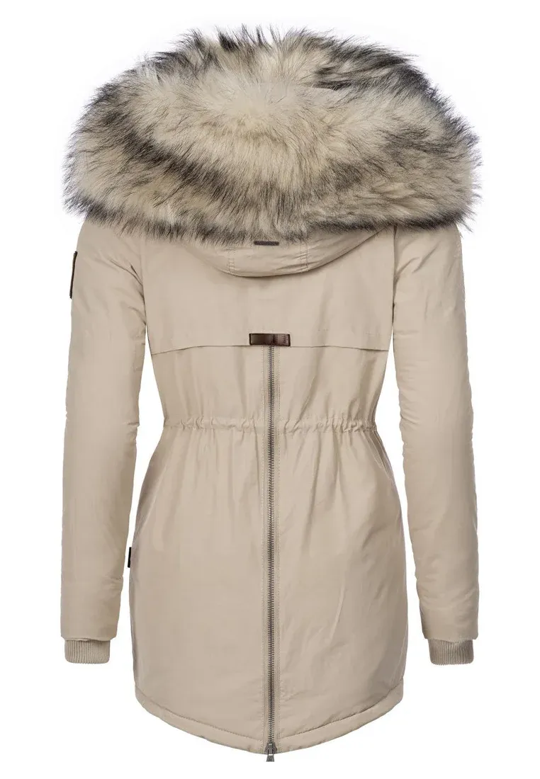 Ladies Winter Thicken Windproof Parka black