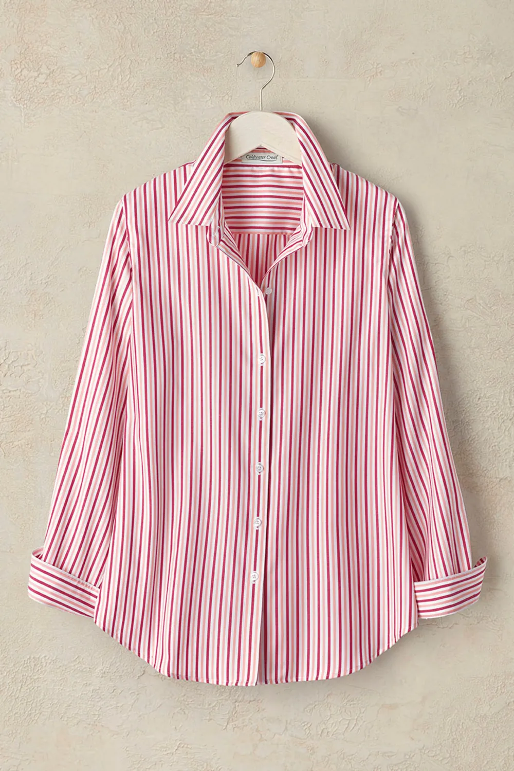 Twin Stripe No-Iron Long-Sleeve Shirt