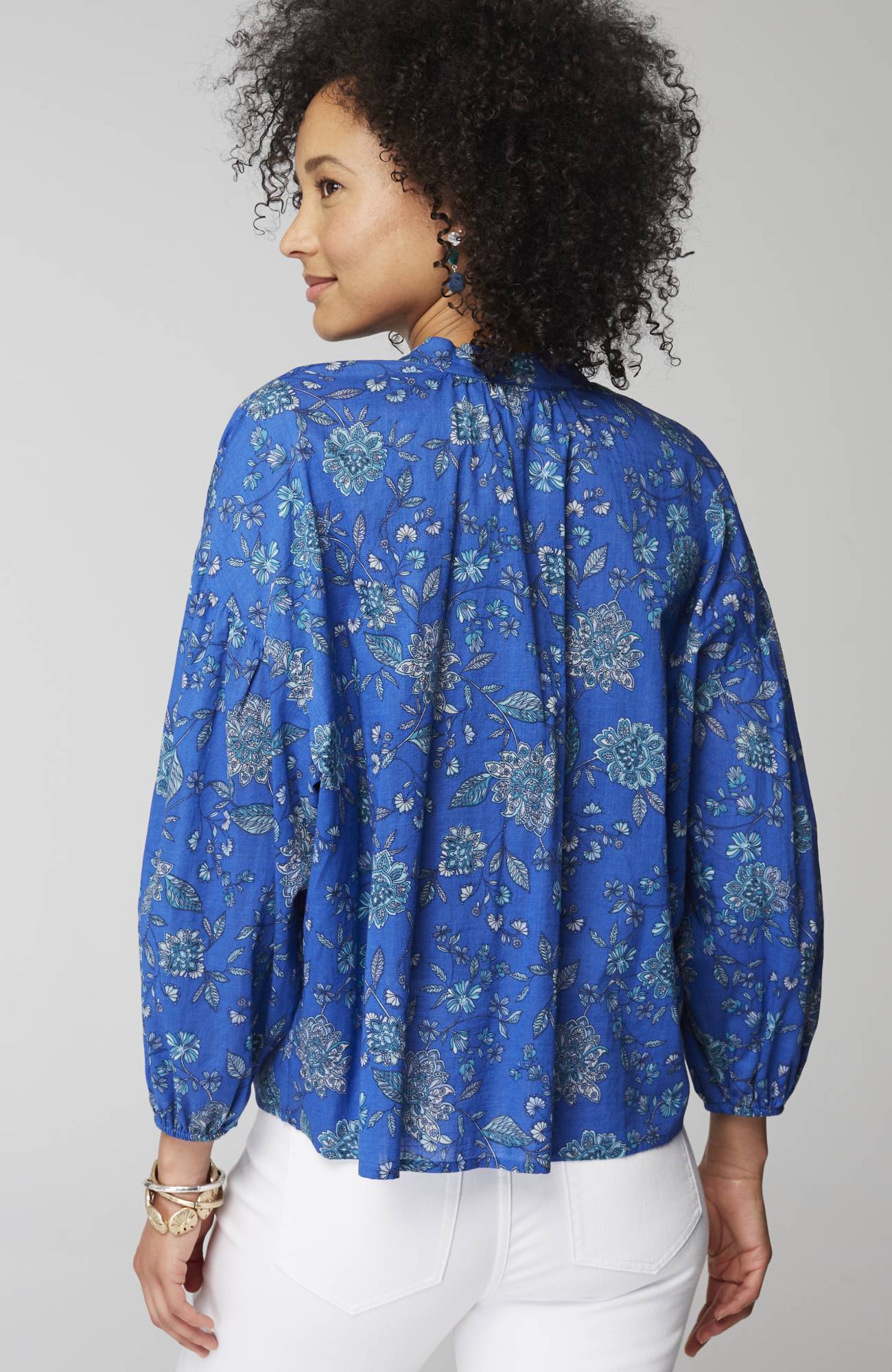 Oversized Split-Neck Top