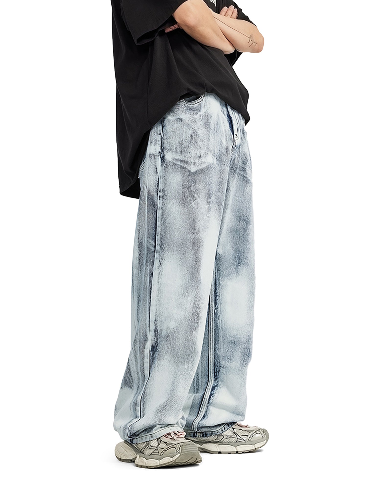 Street Style Gradient Sfumato Jeans